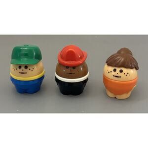 3 Little Tikes Toddle Tots Chunky People Figures Mixed Lot Vintage